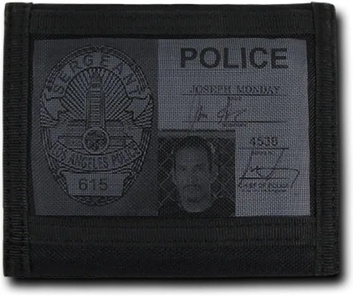Vista 3 de RapDom Tactical - Cartera de tres pliegues, color negro, Negro -, Cartera con cremallera