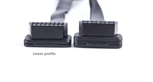 Vista 5 de Cable de diagnóstico de extensión de cinta OBD 2 OBD ii de perfil bajo macho a hembra 16 pines completamente conectado para lector de código