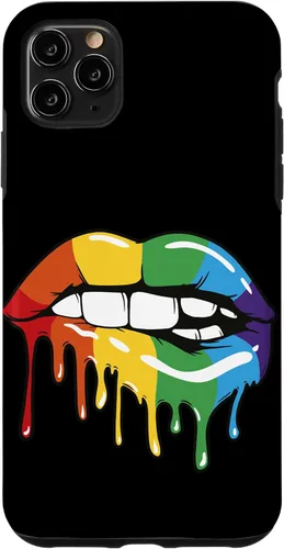 Vista 13 de iPhone 16 LGBT Rainbow Lip Pro Gay Pride Month LGBTQ Case