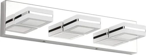Vista 15 de Ralbay - Luces de tocador de baño de 5 temperaturas de color ajustables, negras, 4 luces, acrílicas, modernas, LED, mate, accesorios de iluminación