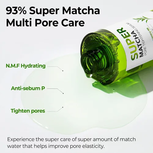Vista 5 de SOME BY MI Super Matcha - Suero para apretar poros, 1.69 onzas, 1.7 fl oz, hecho de agua de fósforo para pieles sensibles, efecto hidratante