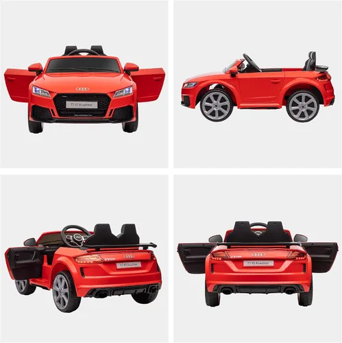 Vista 8 de Aosom 6V Audi TT RS Automóvil deportivo eléctrico para niños Ride On Toy One Seat con control remoto., Rojo