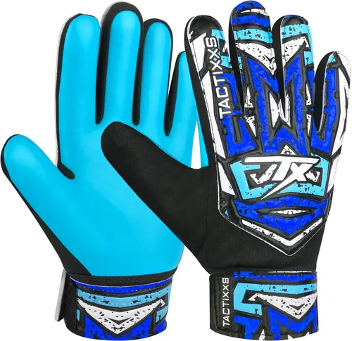 Vista 13 de Guantes de portero de fútbol para niños y jóvenes, guantes de portero de fútbol Funky antideslizantes con palma de látex de 0.16 in con agarres