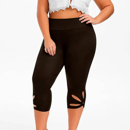 Vista 176 de Pantalones capri para mujer, estilo casual, de verano, elásticos, de cintura alta, pantalones de yoga, ajuste atlético, pantalones deportivos