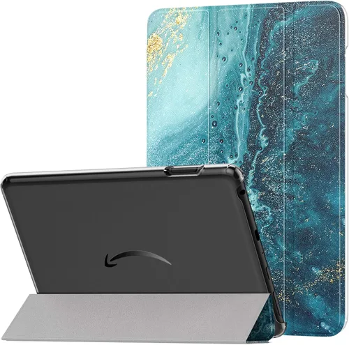 Vista 15 de MoKo Funda para tablet Amazon Kindle Fire HD 8 y 8 Plus (12ª generación/10ª generación, versión 2024/2022/2020) de 8 pulgadas, cubierta de soporte