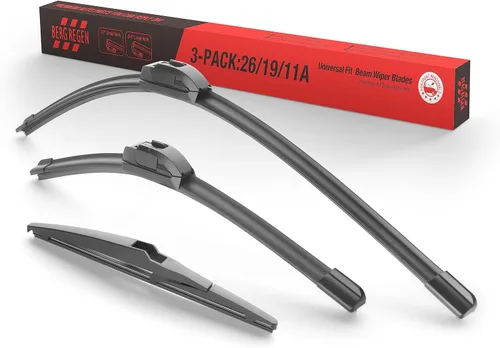 Vista 81 de BERG REGEN Escobillas limpiaparabrisas de 15"+15" con escobilla trasera de 13" - Juego de repuesto automotriz para Jeep Wrangler JK 2008 2009 2010