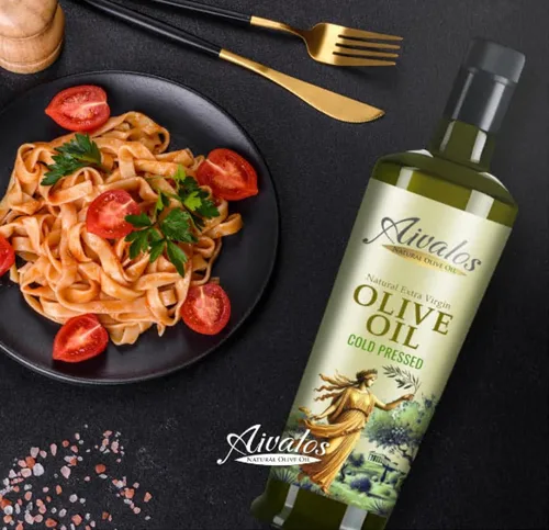 Vista 8 de Aivalos Aceite de oliva virgen extra, mediterráneo de origen único, primer prensado en frío, acabado suave y picante, cosecha fresca en vidrio