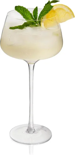 Vista 10 de Viski Vasos de cóctel con tallo en ángulo para Aperol Spritz, Campari Spritz, tónico, cócteles clásicos, elegantes vasos de cristal de tallo largo