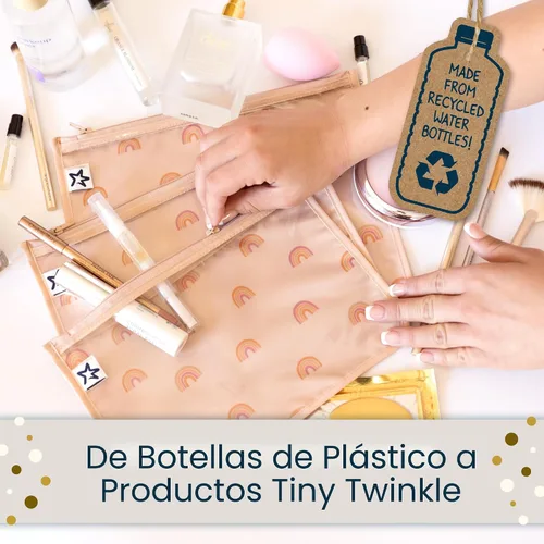 Vista 7 de Tiny Twinkle Bolsas organizadoras de pañales, paquete de 3 bolsas organizadoras de viaje transparentes a prueba de desorden y bolsa de aseo aprobada