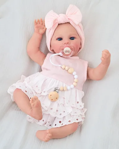 Vista 10 de FOCKOF Muñecas de Bebé Realistas Reborn - Muñecas de Bebé de la Vida Real de 18 Pulgadas Niña Muñeca de Bebé Realista con Accesorios para 3+ Años