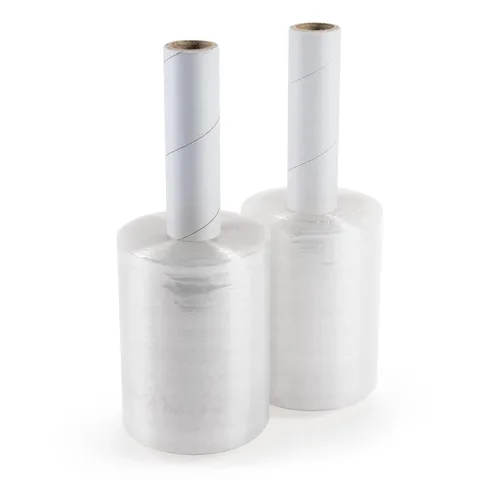 Vista 12 de IDL Packaging Mini rollo elástico de 5 pulgadas, 700 pies, calibre 120 (paquete de 1) con un mango de cartón extendido, envoltura de plástico