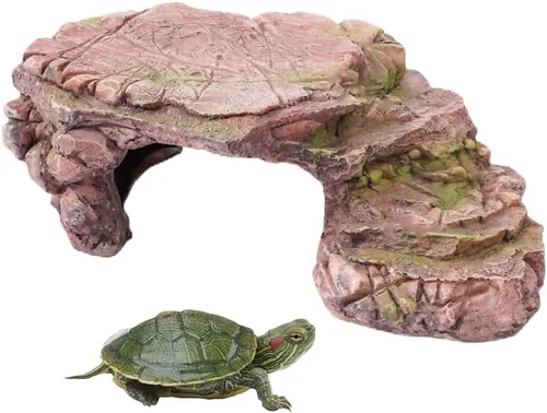 Vista 8 de Accesorios para tanques de tortuga de resina: crea un escondite y hábitat ideales para reptiles