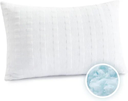 Vista 9 de Meoflaw Almohadas Refrescantes para Dormir Tamaño Estándar, Almohada de Cama de Espuma Viscoelástica Triturada con Funda de Almohada