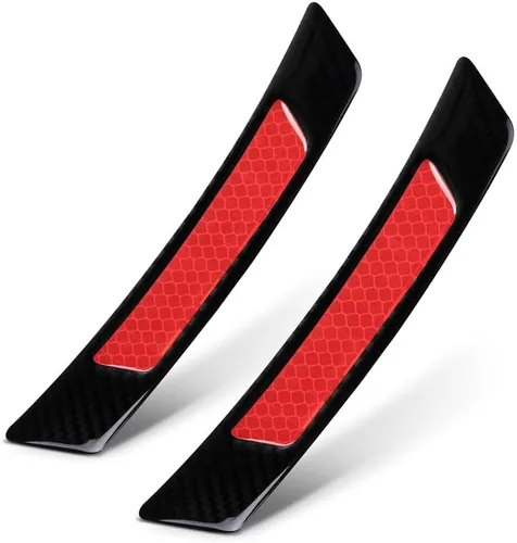 Vista 8 de TRUE LINE – Piezas de moldeo para parachoques de puerta, de fibra de carbono negro reflectante