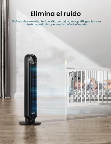 Vista 3 de Dreo Paquete de ventilador de torre con diseño remoto y sin aspas (Nomad One (DR-HTF007) + Cruiser Pro T2)