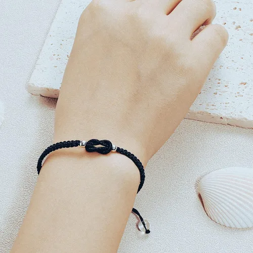 Vista 51 de Pulseras hechas a mano, pulseras para mujeres y hombres, pulsera ajustable con inicial, regalos de joyería para mamá, esposa, novia, ella, amigos