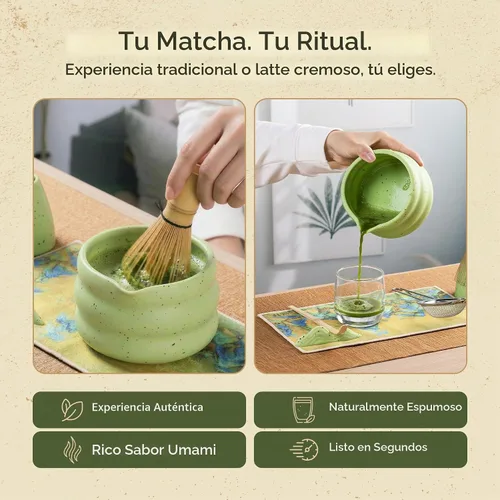 Vista 5 de Juego de batidor Matcha - 5 piezas Kit de té japonés