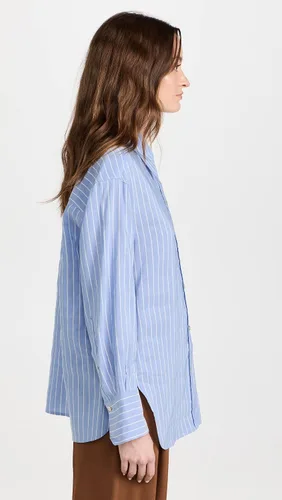 Vista 4 de Vince Camisa de rayas de gran tamaño para mujer