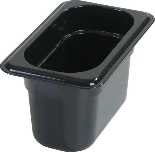 Vista 9 de Carlisle FoodService Products StorPlus - Recipiente de almacenamiento de alimentos de tamaño 1/9 para servir y almacenar alimentos fríos o Negro