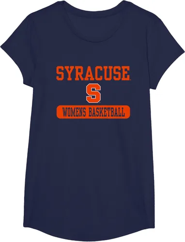 Vista 5 de Camiseta de baloncesto naranja de Syracuse para mujer con licencia oficial, Negro