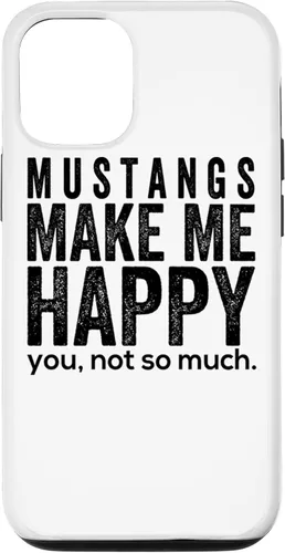 Vista 27 de Funda de regalo para iPhone 13 Pro Mustangs make me happy you not so much funny Horse