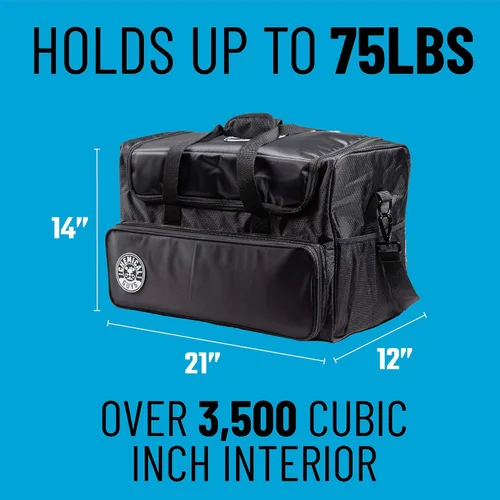 Vista 3 de Chemical Guys ACC614 Bolsa de Detalles Arsenal y Organizador de Maletero, Grande (Bolsa de Gama) 21" x 12" x 14" - Negro