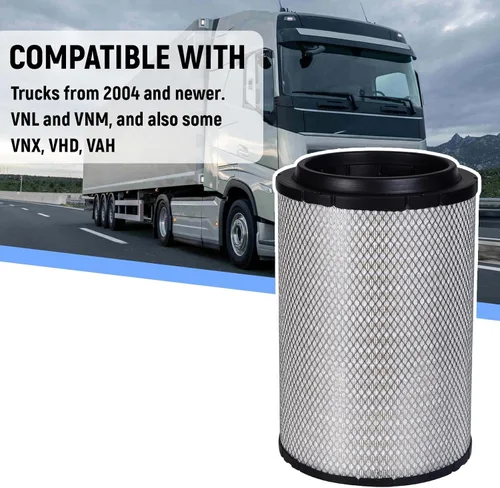 Vista 2 de GETOPAUTO P606720 Filtro de aire del motor Compatible con VNL, VN, VNM, VNX, VHD, VAH Reemplaza 21715813, RS4642, P606720, LAF9201