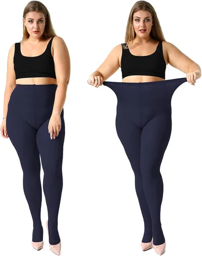 Vista 11 de Manzi - 2 pares de medias de control de talla grande para mujer ultrasuaves