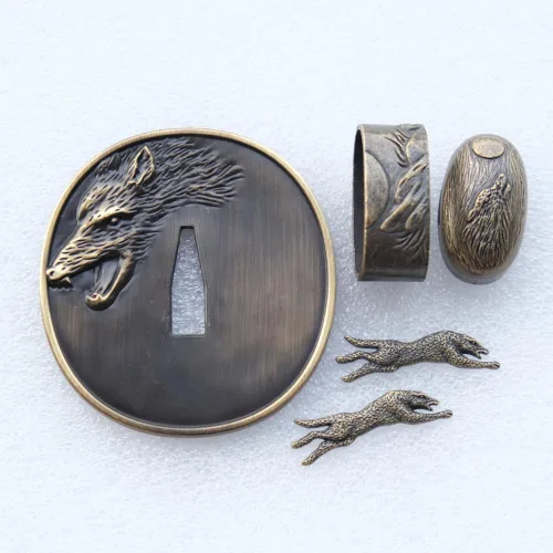 Vista 55 de Espada samurái japonesa KOSHIRAE – TSUBA FUCHI KASHIRA MENUKI 68-100