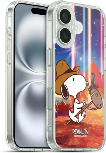 Vista 91 de Head Case Designs Funda de gel con licencia oficial de Peanuts Nebula Cactus Needles Snoopy Space Cowboy [protección de grado militar] compatible