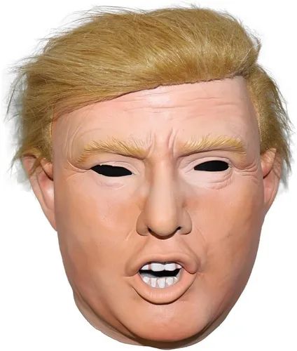 Vista 2 de HENGYUTOYMASK magnate multimillonario Donald Trump máscara de traje de látex candidato presidencial