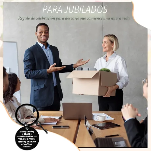 Vista 3 de Yinkin 36 Piezas Regalos de Agradecimiento para Empleados Llaveros de Agradecimiento para Compañeros de Trabajo con Bolsas de Organza y Tarjetas
