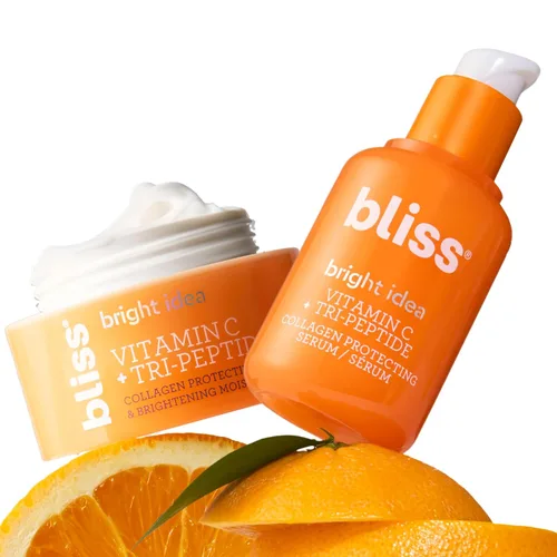 Vista 6 de Bliss Vitamina C Brighten Up Hidratante + Dúo de Suero - Iluminador e Hidratante - Humedad durante todo el día, uso diario - Limpio - Vegano y libre