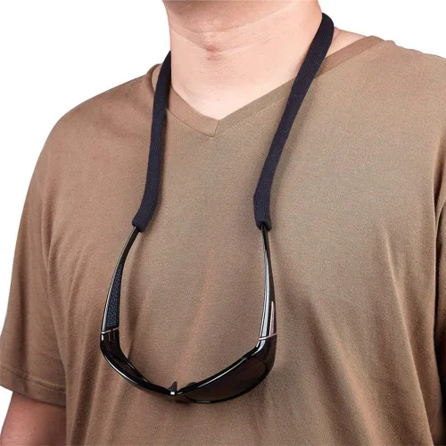 Vista 3 de 2-Pack Universal Eyeglasses Strap Adjustable Lanyard Eyewear Retainer, 24" Negro