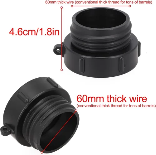 Vista 3 de for ibc Tote Adapter S60x6 to 2 Inch for bsp Thread Connector