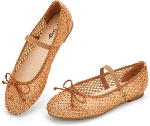 Vista 14 de Trary Cavie - Zapatos planos de ballet para mujer, zapatos Mary Jane para Rosa