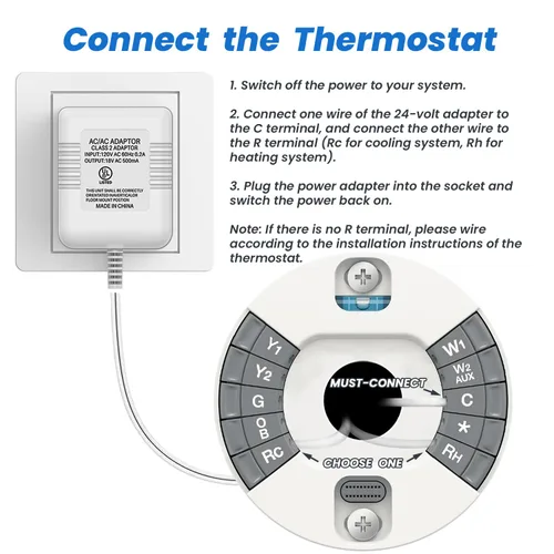 Vista 4 de Transformador de timbre de 26 pies, 24 V, 500 mA, compatible con todas las versiones de anillo, Nest, Arlo, Amcrest, Logitech, Wyze, Eufy