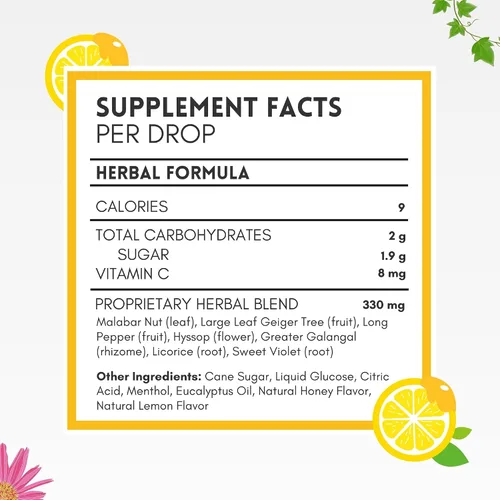 Vista 6 de HERBION Naturals - Gotas para la tos con sabor a miel y limón, suplemento dietético, alivia la tos, para adultos y niños mayores de 6 años, 125