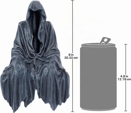 Vista 6 de Design Toscano Reaping Solace: The Creeper Sitting Statue