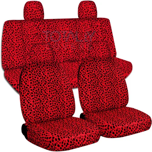 Vista 14 de Fundas totalmente compatibles con Volkswagen New Beetle/Bug A5 2012-2018 con estampado de animales – Juego completo delantero y trasero (29