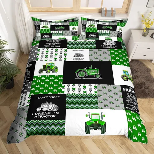 Vista 31 de Feelyou Race Car Duvet Cover Twin Size Boys Girls Speed Sports Car Bedding Set Breathable Soft Racing Comforter Cover 2Pcs Black White Checked Azure