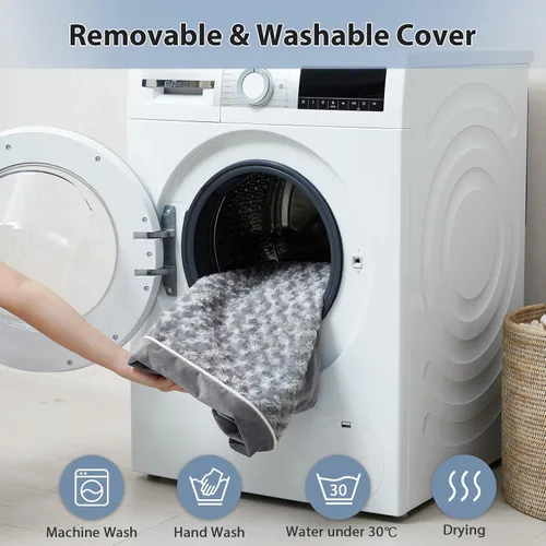 Vista 4 de WNPETHOME Cama ortopédica grande para perro, cama grande impermeable para perros con funda extraíble lavable y parte inferior antideslizante