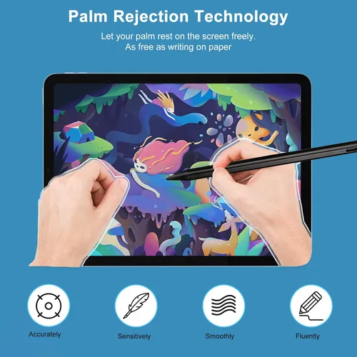 Vista 2 de Lápiz óptico activo para tableta Samsung Galaxy A9 A8 A7, punta de punta de punta de plástico con lápiz de dibujo preciso y preciso compatible