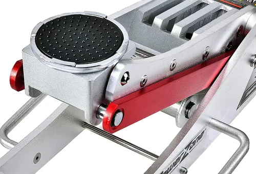 Vista 3 de Power Zone 680061 Gato hidráulico de aluminio de 3 toneladas, rango de elevación: 3-3/4" a 19-5/16", plateado, 680061-A