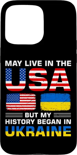 Vista 31 de Ukraine Flag America Flag Ukrainian Roots Case for iPhone 17