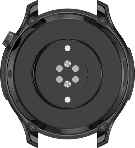 Vista 7 de Funda compatible con Amazfit GTR 4, resistente a los arañazos, funda protectora de policarbonato con protector de pantalla de vidrio templado HD
