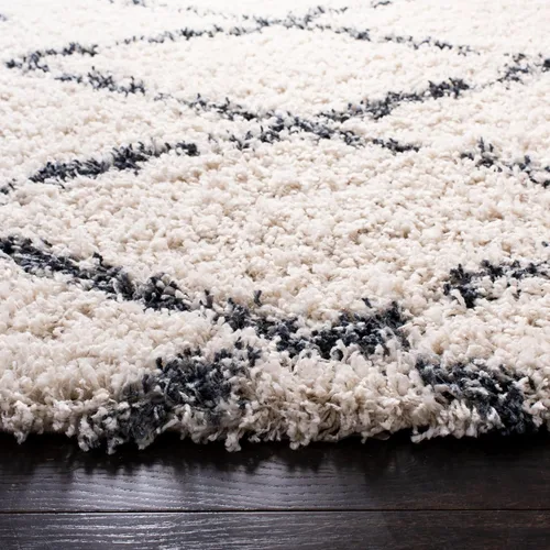 Vista 5 de SAFAVIEH Alfombra de área de 8 x 10 pulgadas, colección Pro Luxe Shag - Grande, borla bohemia marroquí, no desprende pelusa y fácil de limpiar, pelo