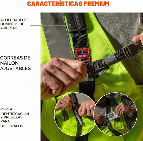 Vista 4 de Ergodyne Squids 3138 - Arnés acolchado para escáner de código de barras, cordón de anclaje para escáneres de código de barras, diseño de separación