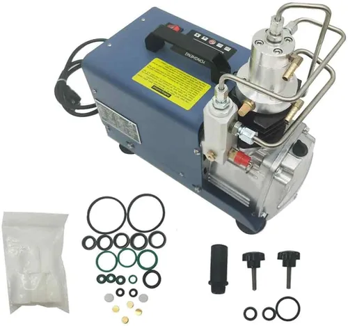 Vista 7 de 30MPA 4500PSI Bomba de compresor de aire eléctrica de alta presión con refrigeración por agua para inflado de alta presión, buceo, lucha contra