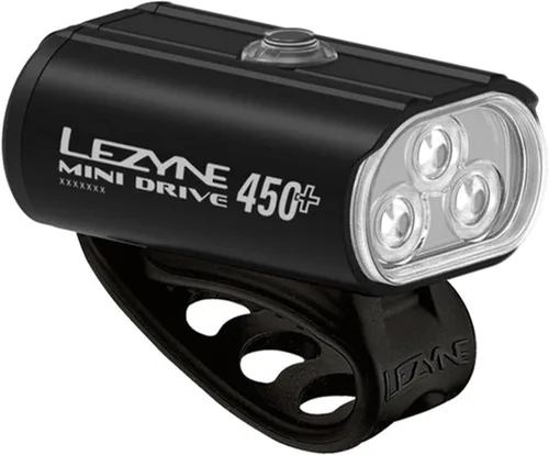 Vista 8 de LEZYNE Mini Drive 400 Unisex USB Recargable Luz LED Bicicleta de Montaña IPX7 Waterproof, Water-Resistant USB-C Charging Port, Integrated Strap